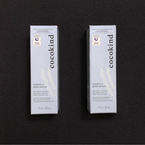 2X COCOKIND Vitamin C Glow Serum — Full Size (1.0 fl oz each) NWT - Picture 1 of 3